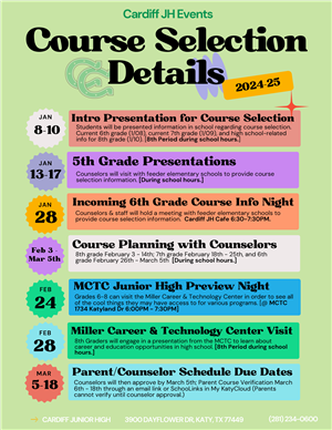 Course Selection Timeline